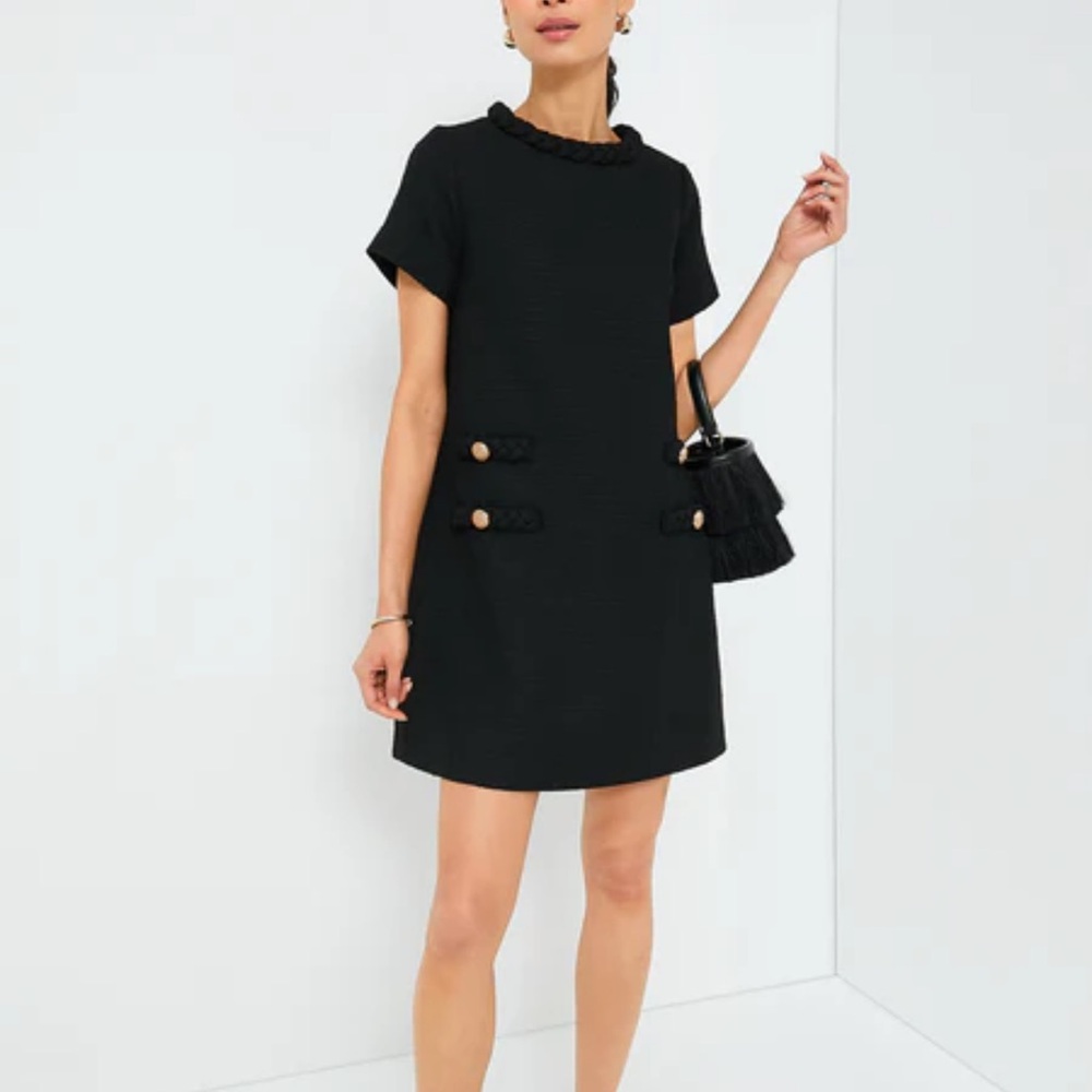 Tuckernuck Black Tweed Jackie Dress size small